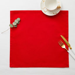 Салфетка декоративная "Этель" "Новый Год" 40х40 см, цвет красный, 100% хлопок, саржа, 250гр/м2