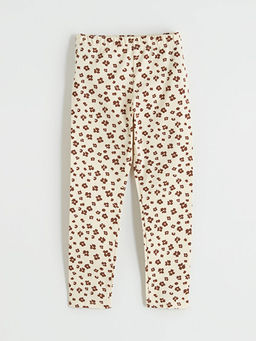 ?i?ek Desenli K?z ?ocuk Tayt