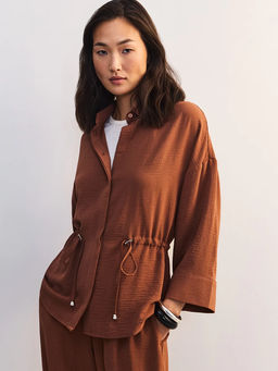 Блуза свободного кроя с кулиской / Zarina