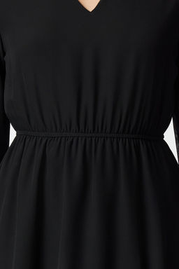 TRENDYOLMILLA Cok Renkli Etegi Belden Ac?lan Mini Astarl? Sifon Dokuma Elbise TWOAW25EL00570 фото 8