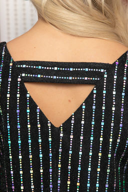 Блуза праздничная Ты ослепляешь! (синяя) Б14698-7М - Lt collection фото 29