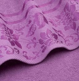 Набор махровых полотенец Дуэт-сиреневый 2 шт ( 50*90 см,70*140 см) хлопок 100% - Лен поволжья фото 3