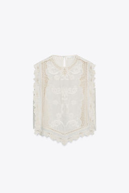 ZW COLLECTION SHIRT WITH RUFFLED CHEST - Zara фото 14