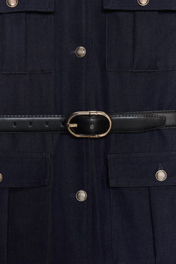 BELTED JACKET WITH PATCH POCKETS - Zara фото 7