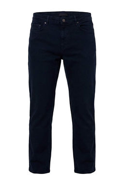 Lacivert Regular Fit Esnek Kuma_ Mevsimlik Normal Bel Erkek Dokuma Pantolon TMNAW27PL00007