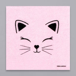 Салфетки бумажные однослойные «Кошечка», 24 × 24 см, в наборе 20 шт.
