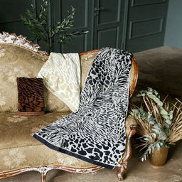 Missoni-3023 Полотенце махровое 70х140см, плотность 375гр/м2, 100% хлопок, велюр, черный/коричневый, Bolangde (Китай) - Домашняя мода фото 3