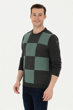 Мужской свитер антрацитового меланжа - U.s. polo assn фото 10