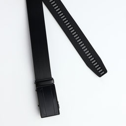 Ремень мужской, 120×3.5 см, пряжка автомат из металла, чёрный