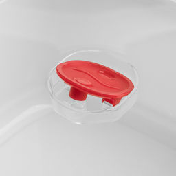 Контейнер для продуктов пластмассовый Bergamo 2,5л, 22,4х19,7х10,7см, с клапаном, полипропилен, белый, подходит для СВЧ (Россия) - Домашняя мода фото 3