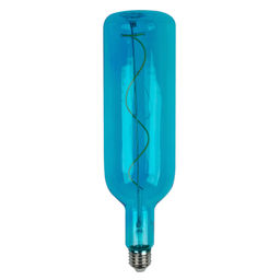 LED-SF21-5W/SOHO/E27/CW BLUE GLS77BL Лампа светодиодная SOHO. Синяя колба. Спиральный филамент. Картон. ТМ Uniel