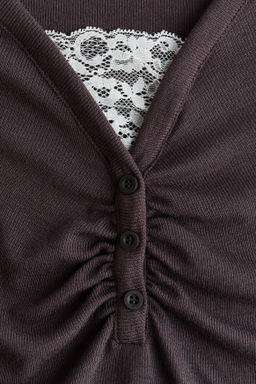 Top con detalle de encaje - H&m фото 3