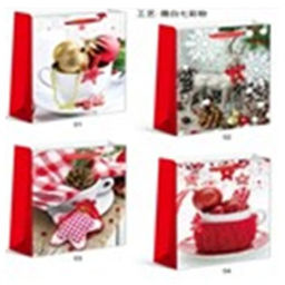 Цена за 12 шт. Пакет подарочный 18х24х8.5 / 362-52-S /уп 12/720/Новый год - ГалеонТрейд фото 2