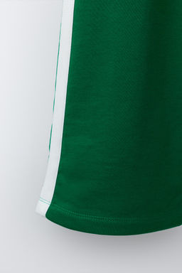 PANTAL?N FELPA WIDE LEG PENN  / Verde / Crudo - Zara фото 5