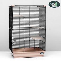 Клетка для шиншиллы Пижон №10, разборная, 58 х 40 х 88, бежевая