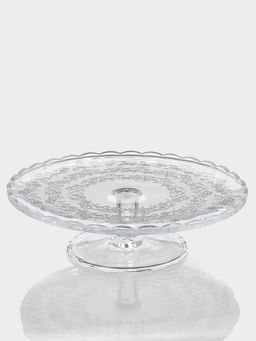 Подставка для торта Magistro «Цветочки», 29×23 см, на ножке, с крышкой-клош, стекло, прозрачная
