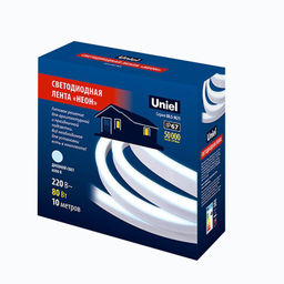 ULS-N21 10M/6500K/1.5M IP67 RRP80C00 Комплект светодиодной ленты 10 м. IP67. Дневной белый свет (6500K). Cетевой шнур 1,5 м. TM Uniel