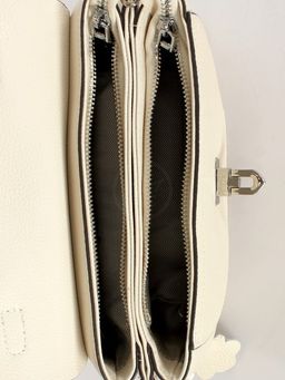 Сумка женская натуральная кожа GU 2066-5555, 3отд, плечевой ремень, молочный SALE 247254 - Adelia фото 3