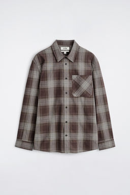 CAMISA DE CUADROS DE ALGOD?N CEPILLADO