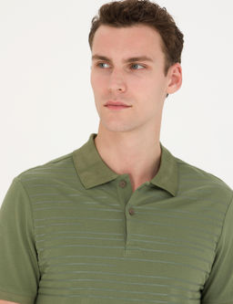 Haki Slim Fit Polo Yaka Ti__rt