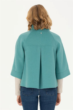 Женское мятное пальто с печатью - U.s. polo assn фото 5