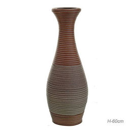 Ваза напольная 60 см Плетенка / 351 /уп 12/ светло-коричневая - Галеонтрейд фото 2