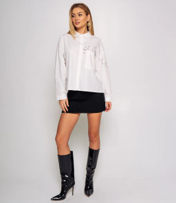 Рубашка #КТ2210 (3), белый - Dommod фото 4