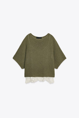 CONTRAST KNIT SWEATER - Zara фото 11