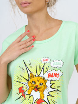 800 Пижама "Взрыв/Салатовый"