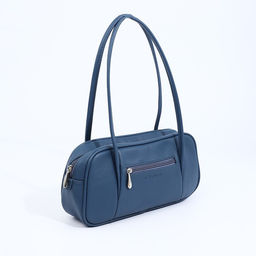 Сумка женская TEXTURA, саквояж, средний размер, цвет синий  фото 2