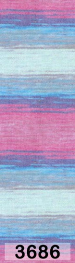 пряжа Alize - Белла батик 100 (Bella вatik) упаковка 5 шт  фото 6