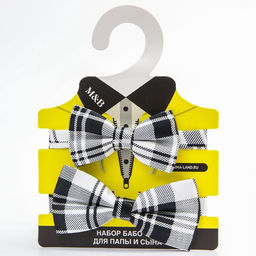 Галстук - бабочка для мальчика и папы M&B Family look, 2 шт., серый