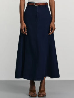 Джинсовая юбка с ремнем / Zarina фото 2