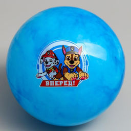 Мяч детский Paw Patrol Вперед, 16 см, 50 г, мрамор, МИКС  фото 2