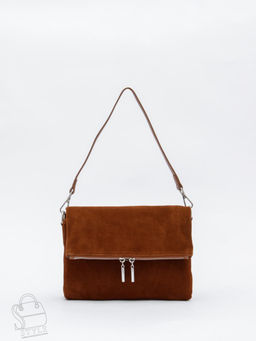 Сумка женская кожаная 8360F brown Polina&Eiterou  в Новосибирске