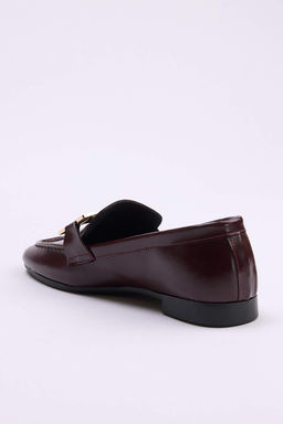 Bordo Toka Detayl? Kad?n Loafer TAKSS26LA00009