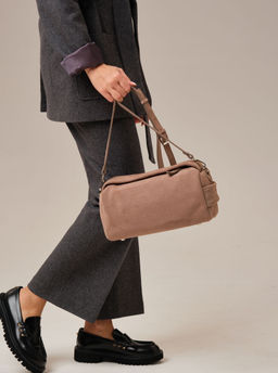 Замшевая сумка Solea DBR 31365 капучино  фото 10