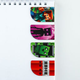 Цена за 2 шт. Закладки магнитные для книг, 4 шт «Пиксели»