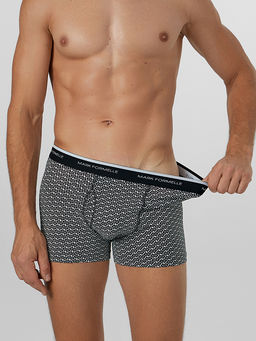 Цена за 2 штуки! Трусы боксеры мужские черные с узором - Mark formelle фото 4