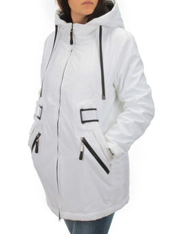 BM-511 WHITE Куртка демисезонная женская АЛИСА (100 гр. синтепон) - Фабричный китай фото 3