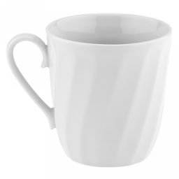 Кружка фарфоровая "Алый мак" 350мл, д9см, h10см, форма "Витая" (Россия)