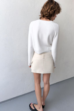 FALDA PANTAL?N BOLSILLOS / Hielo - Zara фото 5