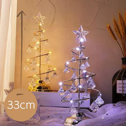 Новогоднее украшение, елочка - хрусталик 33см