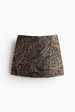Falda pantal?n en tejido jacquard