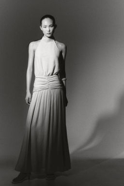 Vestido halter drapeado - H&m фото 3