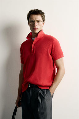 POLO REGULAR FIT RETRO / Rojo