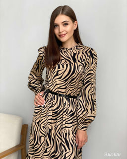 Платье Эмелин (коричневый) - Nadi bordo фото 4