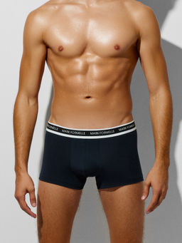 Цена за 2 штуки! Трусы мужские боксеры мультипак (2 шт.) в темно-синем и черных цветах - Mark formelle фото 2