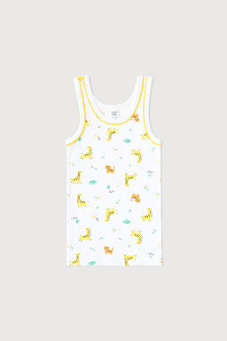 Crockid _ К 1066/жирафы малыши на белом майка для дев