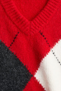 Su?ter sin mangas en punto jacquard - H&m фото 5
